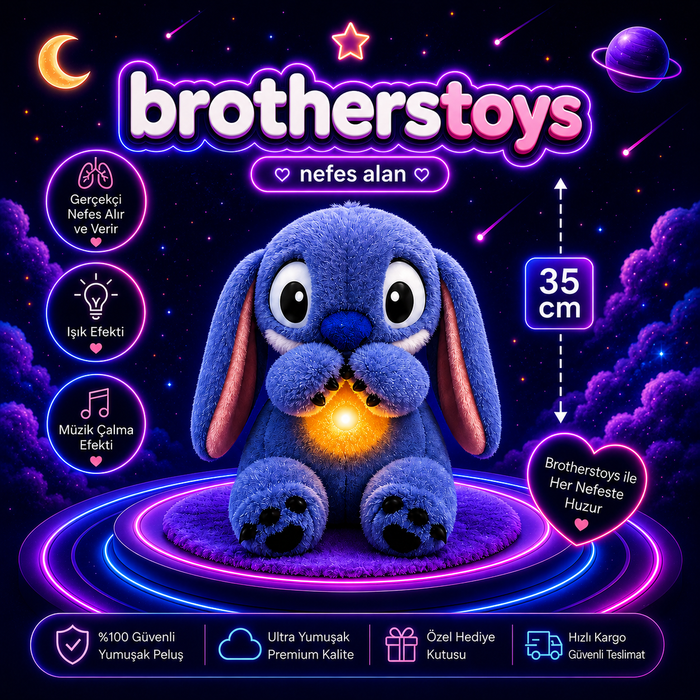 Nefes Alan Stitch Uyku Arkadaşım