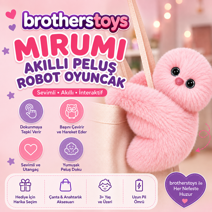 Mirumi Akıllı Peluş Robot Oyuncak | İnteraktif Baykuş Oyuncak