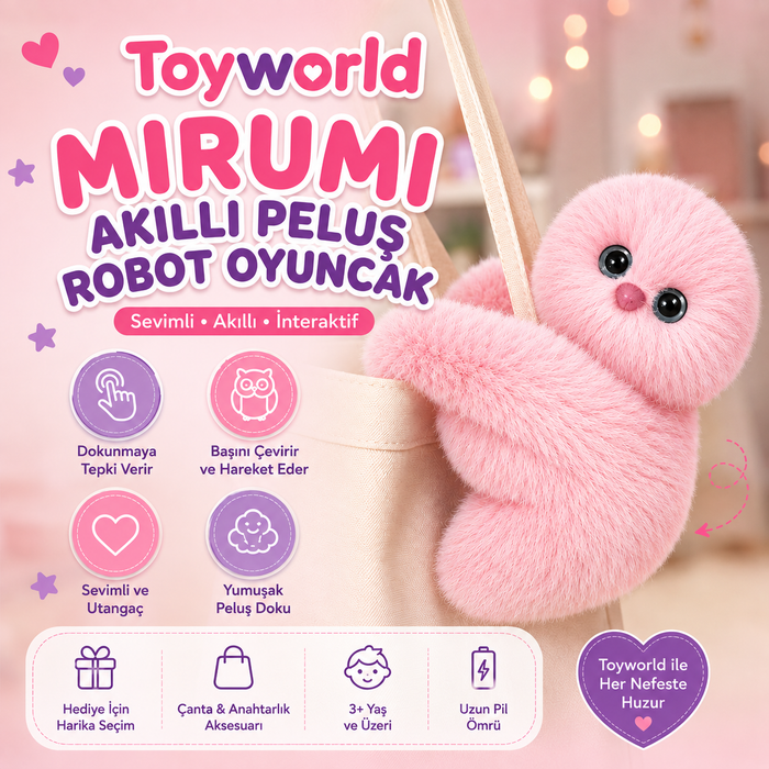 Mirumi Akıllı Peluş Robot Oyuncak | İnteraktif Baykuş Oyuncak